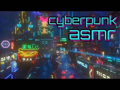 Super relaxing ASMR | I take you on a rainy drive in a Cyberpunk City 🌃 Cloudpunk