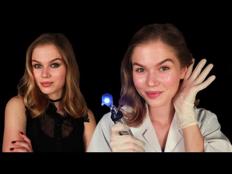 ASMR Ear Cleaning &amp; Ear Exam with My Sister. Medical RP Personal Attention
