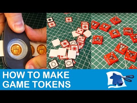 How to Make Tokens - Dining Table Print and Play