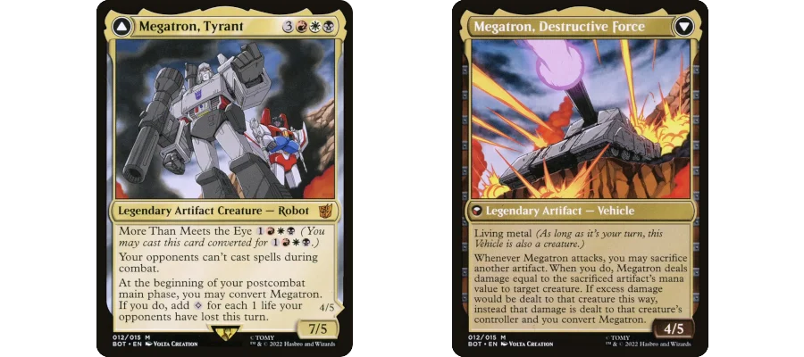 The card 'Megatron, Tyrant'