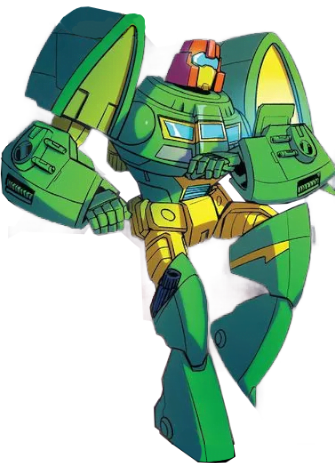 A cutout of the IDW version of Cosmos. There's schmutz about his hips because the edit was hard and I am done with this edit job at this point. 